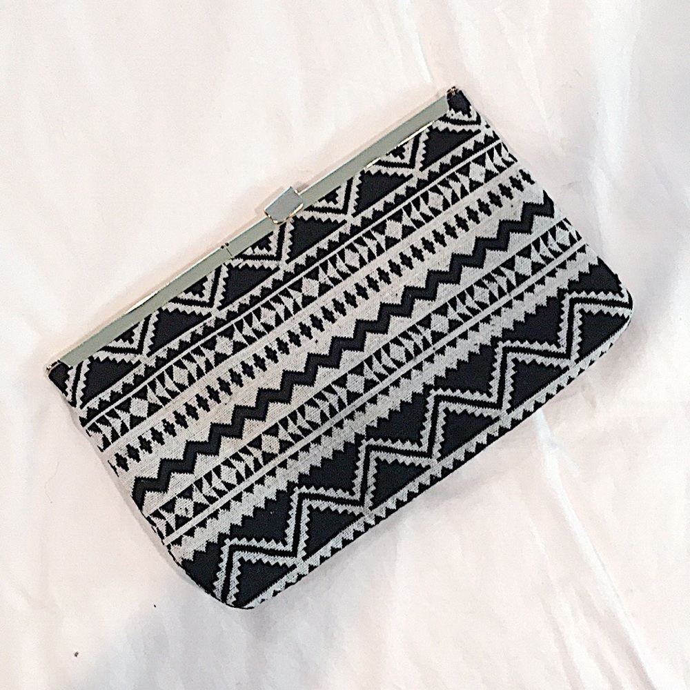 NWT - J. Crew Factory Geometric Print Clutch